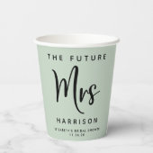フューチャーミセス・セージブライダルシャワー 紙コップ (裏面)