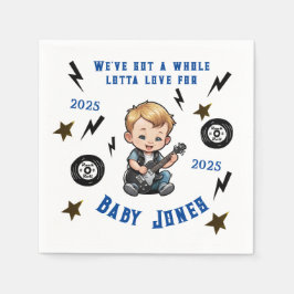 フューチャーロッカーロックNロールロッタラブ男の赤ちゃん スタンダードカクテルナプキン