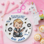 フューチャーロッカーロックNロールロッタラブ男の赤ちゃん ペーパープレート (パーティー)