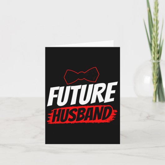 フューチャー夫パーティーグルームことわざ学士結婚 カード (正面)