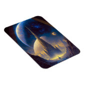 フューチャー宇宙シティSci-Fiアートマグネット マグネット (右側)