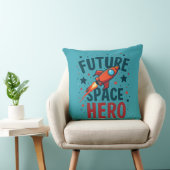 フューチャー宇宙ヒーローレトロロケットシップデザイン クッション (椅子)