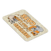 フューチャー熱狂するキャットレディおもしろいことわざデザイン マグネット (右側)