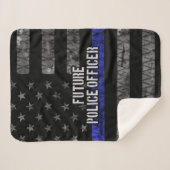 フューチャー警察官シンブルーライン動揺してFL シェルパブランケット (正面(横))