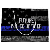 フューチャー警察官シンブルーライン動揺してFL ラージペーパーバッグ (裏面)