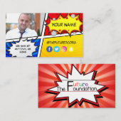 フューチャー財団スーパーヒーロー 名刺 (正面/裏面)