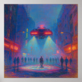 フューチャー通り警察 – パステル絵を描ズスタイルアート ポスター (正面)