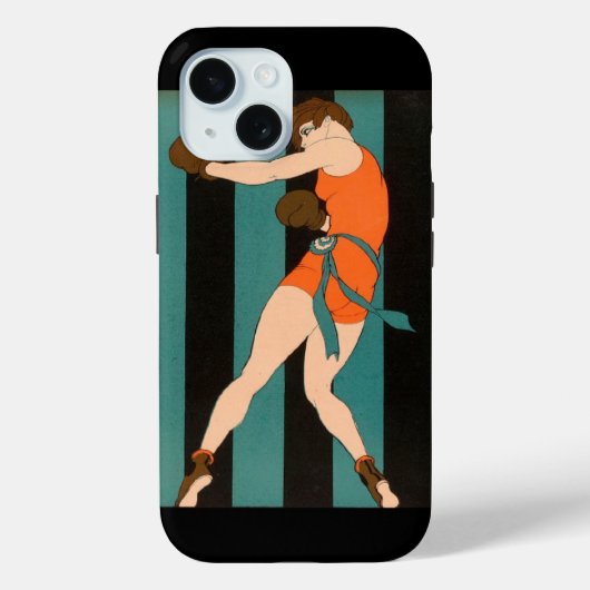 フューチャー・イズ・フィメール 勇敢なボクシング イメージ Case-Mate iPhoneケース (裏面)