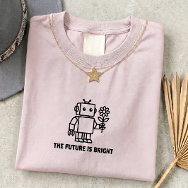 フューチャー イズ ブライト テック ユニセックス グラフィック Tシャツ