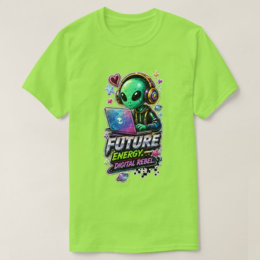 フューチャー エナジー ⚡ サイバー レベル Tシャツ (デザイン正面)