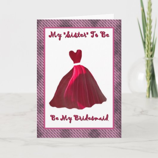 フューチャー・シスター・イン・ロー・ブライドメイド招待状 招待状 (正面)