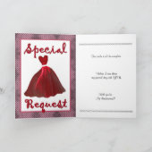 フューチャー・シスター・イン・ロー・ブライドメイド招待状 招待状 (内部)