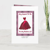 フューチャー・シスター・イン・ロー・ブライドメイド招待状 招待状 (裏面)