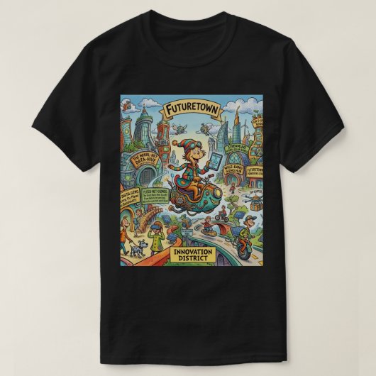 フューチャー・タウン Tシャツ (デザイン正面)