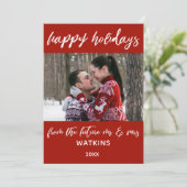 フューチャー・ミスター＆ミセス・カラー・フォトからハッピーホリデー シーズンカード (スタンド正面)