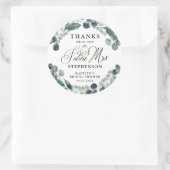 フューチャー ミセス グリーナリー ブライズシャワー サンクスギフト ラウンドシール (バッグ)