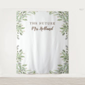 フューチャー ミセス グリーナリー ブライズシャワー バナー タペストリー (正面)