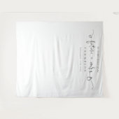 フューチャー ミセス スクリプト ブライダル シャワー フォト バックドロップ タペストリー (正面(横))