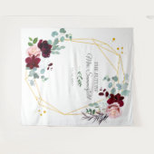 フューチャー ミセス フローラル ユーカリ フォトブース バックドロップ タペストリー (正面(横))