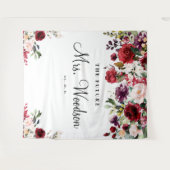 フューチャー ミセス ブライダル シャワー バックドロップ フォトブース タペストリー (正面(横))