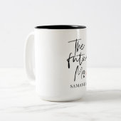 フューチャー・ミセス & ユア・ネーム | モダン・ビューティ・ギフト ツートーンマグカップ (正面左)