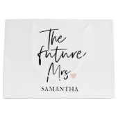 フューチャー・ミセス & ユア・ネーム | モダン・ビューティ・ギフト ラージペーパーバッグ (正面)