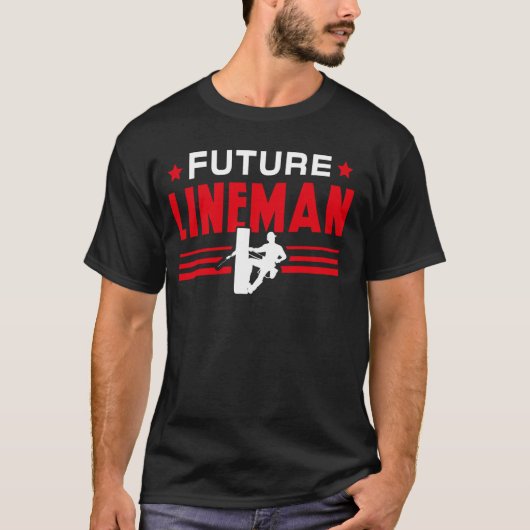 フューチャー・ライン作業員・電気 Tシャツ (正面)