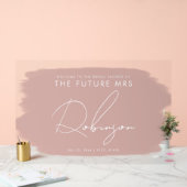 フューチャーMRSブライダルシャワー歓迎絵を描ダスティバラ アクリルサイン (ウェディング)