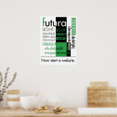 フューチュラタイポグラフィポスター ポスター (キッチン)