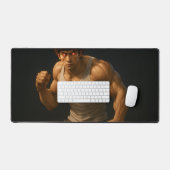 フューリーが着火：クリムゾン・グレア デスクマット (キーボード&マウス)