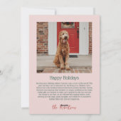 フューリークリスマスドユニークッグイラストレーション シーズンカード (裏面)