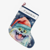 フューリークリスマスモンスター ラージクリスマスストッキング (正面 (吊り時))