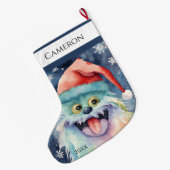 フューリークリスマスモンスター ラージクリスマスストッキング (裏面 (吊り時))