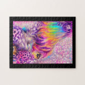 フューリーサイケデリックカラフルの夢 ジグソーパズル (横)