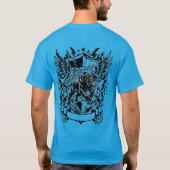 フューリーパンサークレストシャツ – ヴィンテージブラックパンサー Tシャツ (裏面)