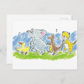 フューリーフレンズコンガポストカード ポストカード (正面/裏面)