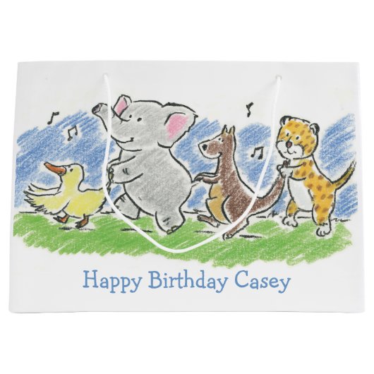 フューリーフレンズコンガ抱き枕 ラージペーパーバッグ (正面)