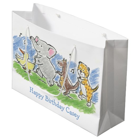 フューリーフレンズコンガ抱き枕 ラージペーパーバッグ (正面アングル)