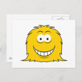 フューリーモンスター顔 ポストカード (正面/裏面)