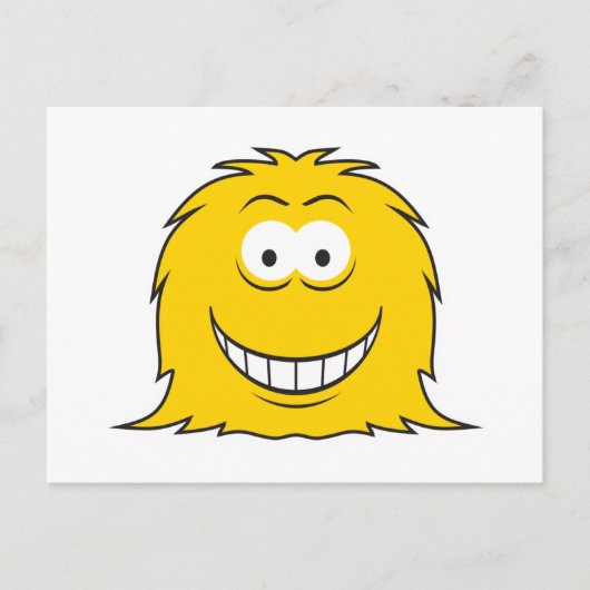 フューリーモンスター顔 ポストカード (正面)