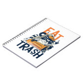 フューリーラクーン食べとゴミ文字 ノートブック (左側)