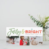 フューリー&ブライトタイポグラフィ猫好き3フォトペット シーズンカード (スタンド正面)