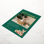 フューリー＆ブライト | ペットのホリデー フォト カード (回転した状態)