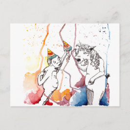 フュールイーインホーナーウントイーインホルンファン ポストカード