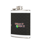 フユニークロスタイリッシュスクデザイン フラスク (左)