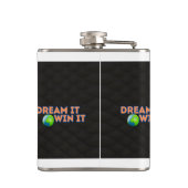 フユニークロスタイリッシュスクデザイン フラスク (裏面)