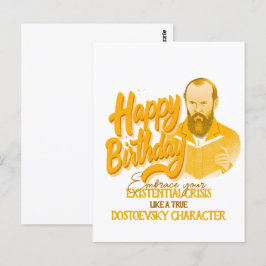 フョードル・ドストエフスキー - 幾何学的なエレガントスタイル ポストカード