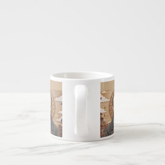 フヨドルドストエフスキーセントドストエフスキーポートレート エスプレッソカップ (裏面)