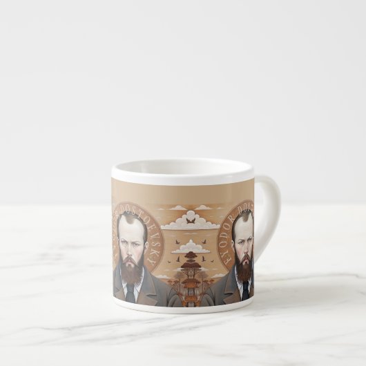 フヨドルドストエフスキーセントドストエフスキーポートレート エスプレッソカップ (正面右)