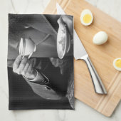 フヨドルドストエフスキー – 紅茶おもしろい引用文 キッチンタオル (四つ折り)